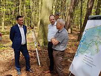 Rowerem z Mielna do Kołobrzegu - przekazanie placu budowy. Rowerem z Mielna do Kołobrzegu - przekazanie placu budowy.