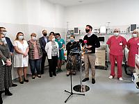 Otwarcie budynku G w Szpitalu Wojewódzkim przy ul. Arkońskiej w Szczecinie poprzedział konferencja prasowa z udziałem marszałka Olgierda Geblewicza.