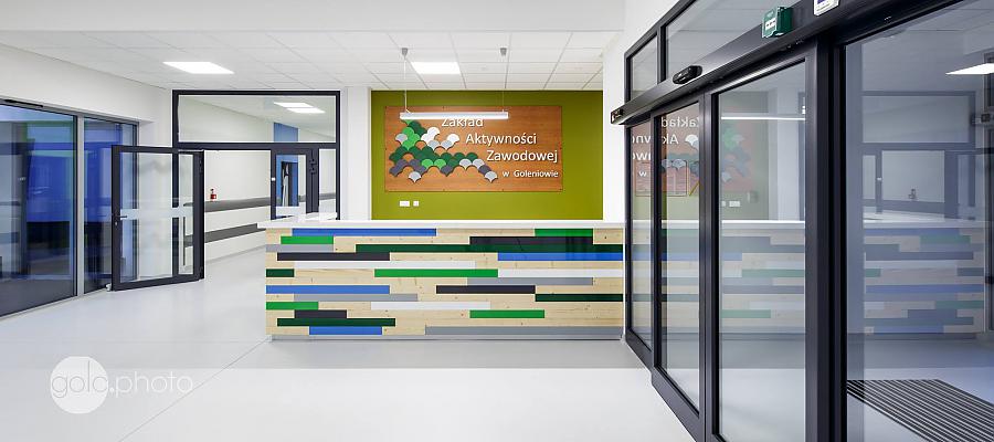 Fot. Andrzej Golc. Wnętrza Zakładu Aktywności Zawodowej w Goleniowie. Fot. Andrzej Golc. Wnętrza Zakładu Aktywności Zawodowej w Goleniowie.